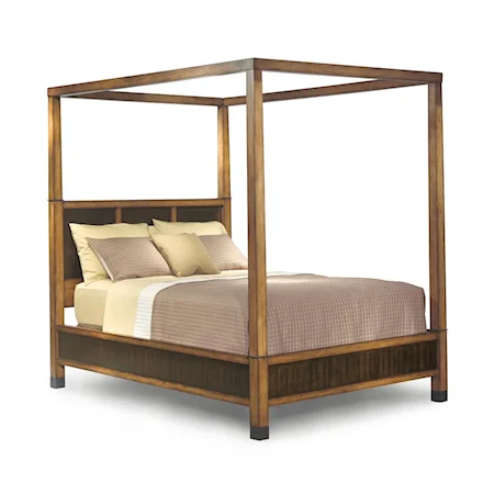 Queen Greene Two Tone Poster Bed